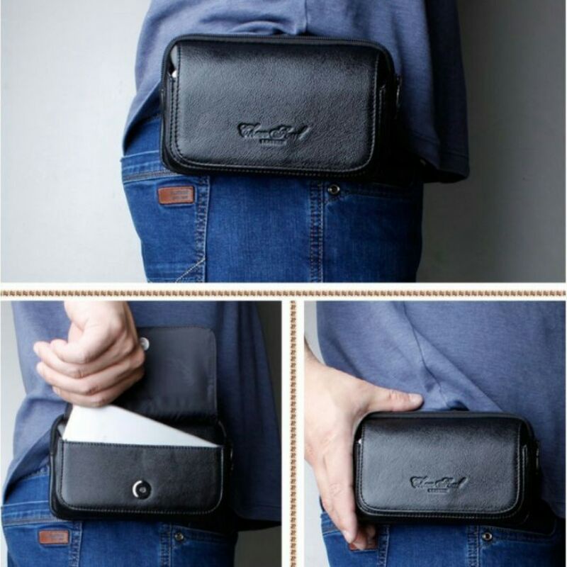 hpo pria cheer soul 2382 dompet hp dompet buat di ikat pinggang import