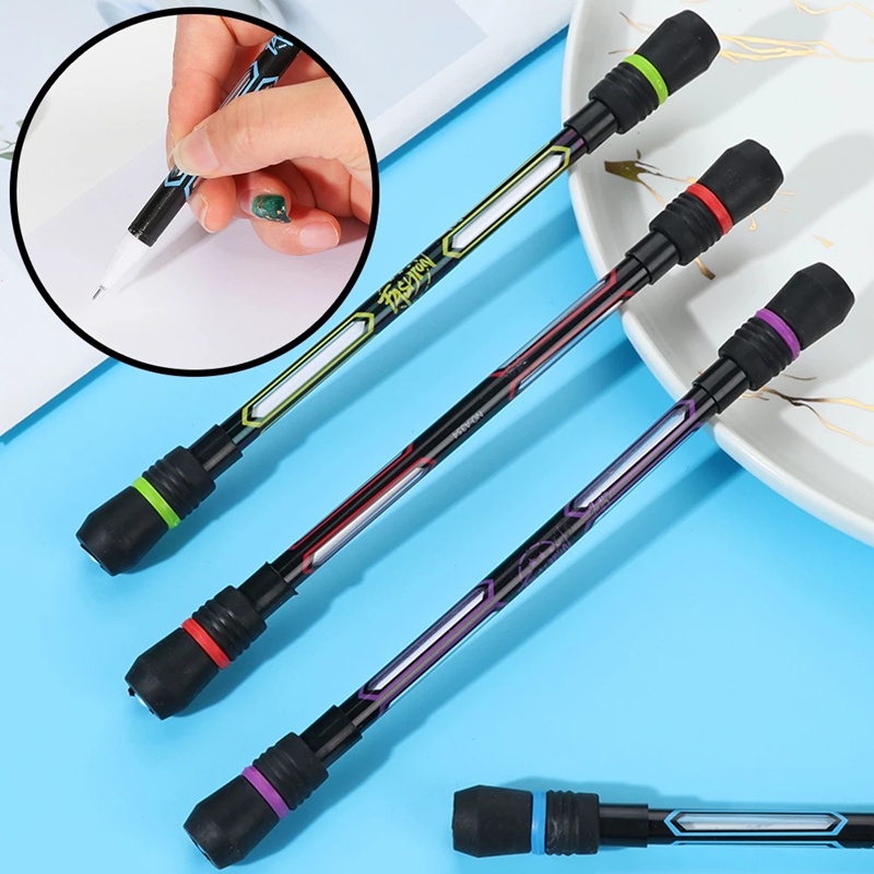 (24H Ship Out) Mainan Fidget Pen Putar Jari Anti Slip Untuk Anak / Remaja / Kantor