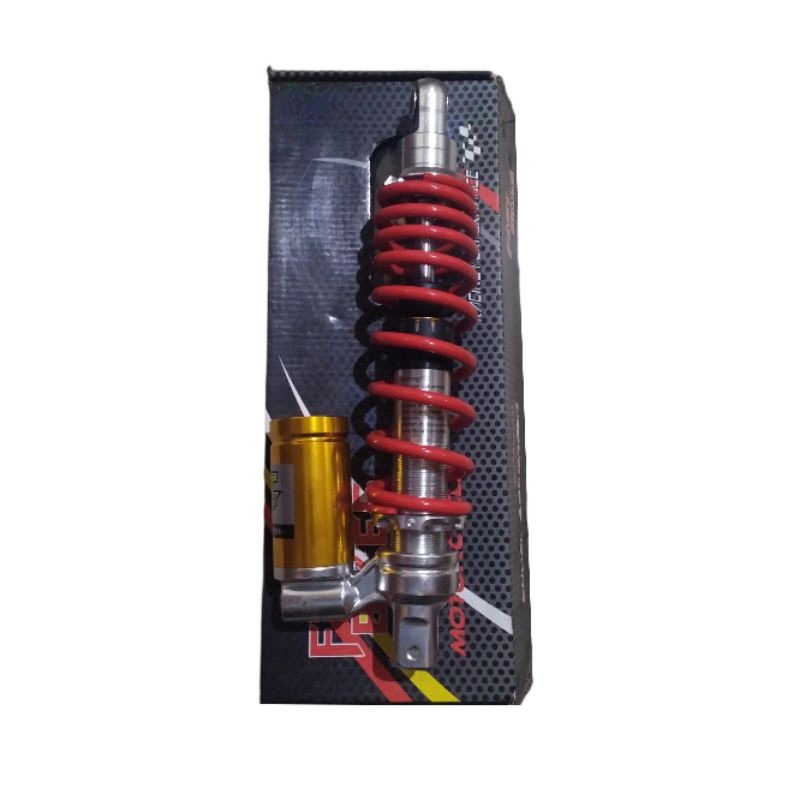 shock shockbreaker fastbikes tabung bawah 330mm motor matic yamaha honda merah