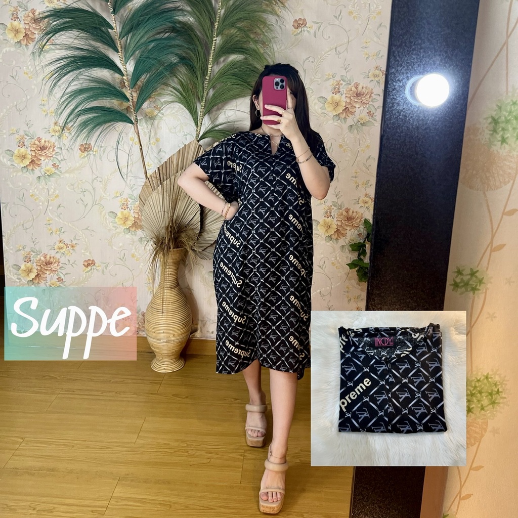 NCDY HOMEWEAR DASTER PENDEK SELUTUT RAYON PREMIUM LD 130cm BUSUI FRIENDLY KEKINIAN-Suppe PENDEK