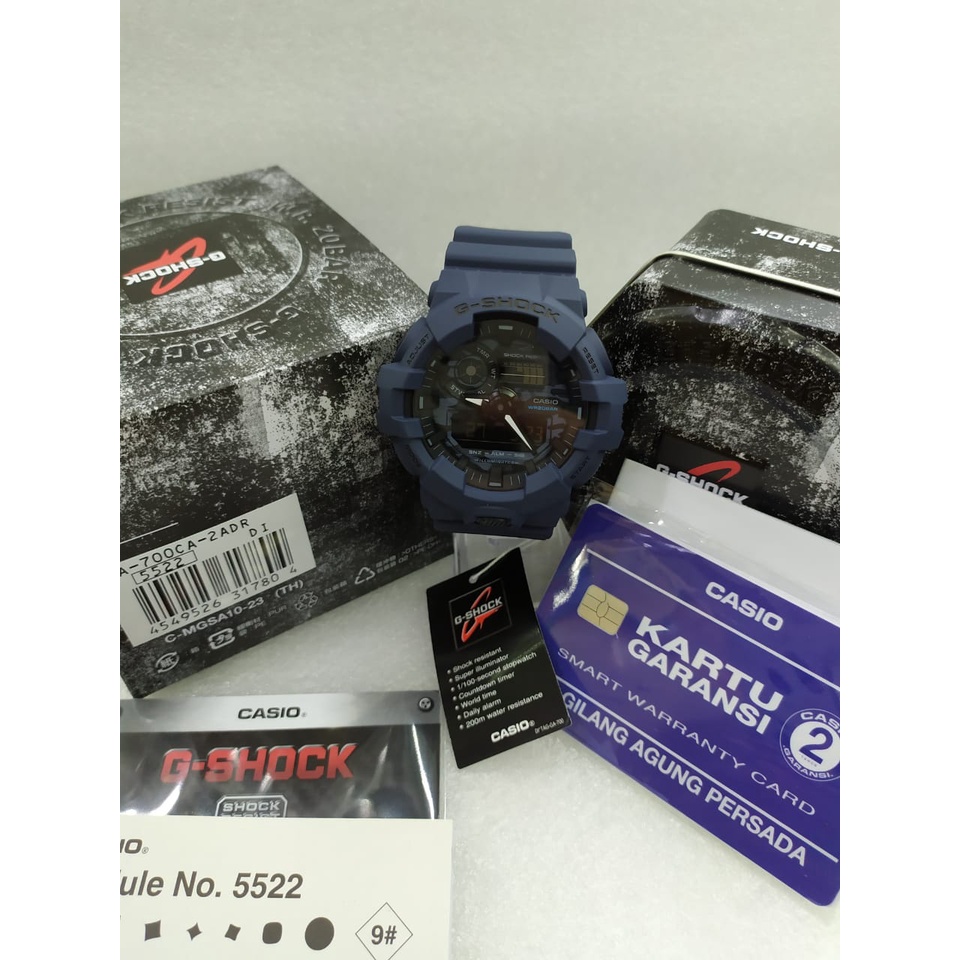 Casio G-Shock Jam Tangan Pria Analog Digital Original GA-700CA-2ADR