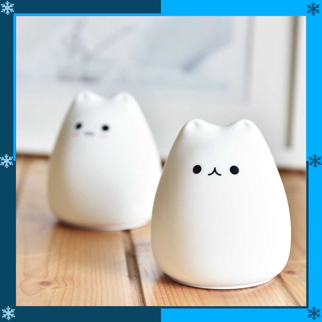 Lampu Tidur Lucu - Lampu Tidur Silikon - Lampu Tidur Kucing - Lampu Tidur Karakter - Lampu Tidur Ana