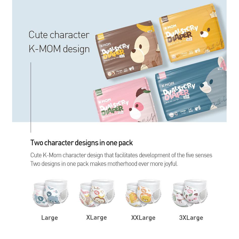 K-MOM Dual Story Diaper Premium - KMOM PEMPERS Popok Bayi K MOM PREMIUM