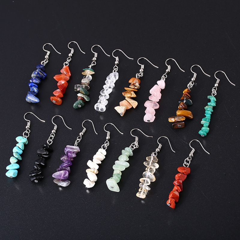 Anting Batu Etnik Juntai Hijabers / Anting Hijab / Anting Unik