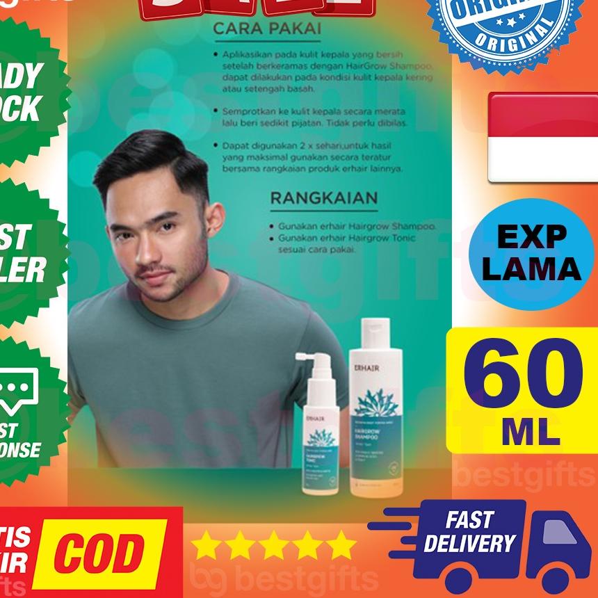 Jual Kekinian ERHA ERHAIR HAIRGROW TONIC HAIR GROW TONIK PERTUMBUHAN