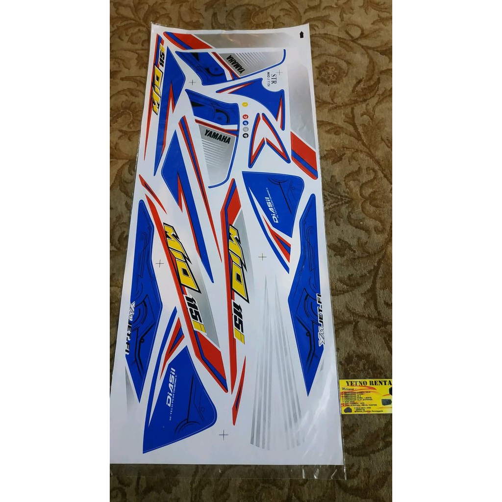 Stiker lis bodi Striping mio j Terbaru model thailand