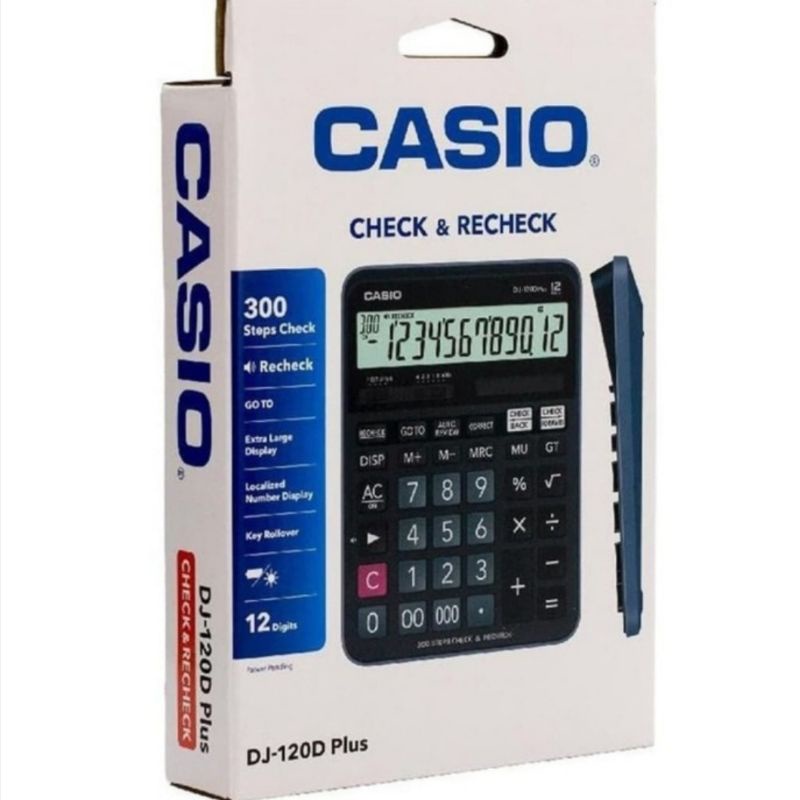 

Kalkulator Calculator Dagang Original Casio 12 Digit Dj 120d Plus Terbaru Resmi Big Display