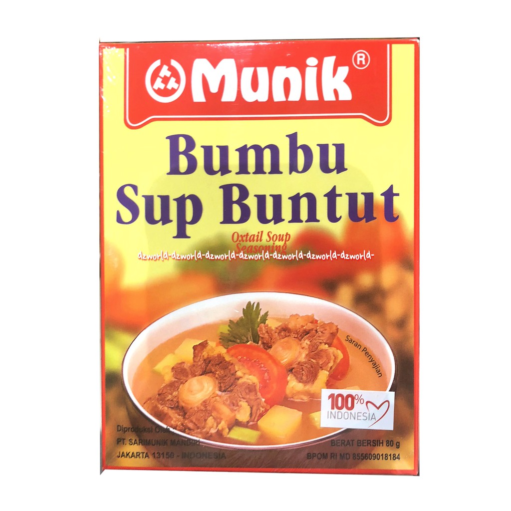 Munik Bumbu Sup Buntut Oxail Soup Seasoning Bumbu Instan 80gr