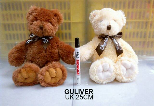 Boneka teddy bear pita bahan lembut 25cm kado souvernir merchandise