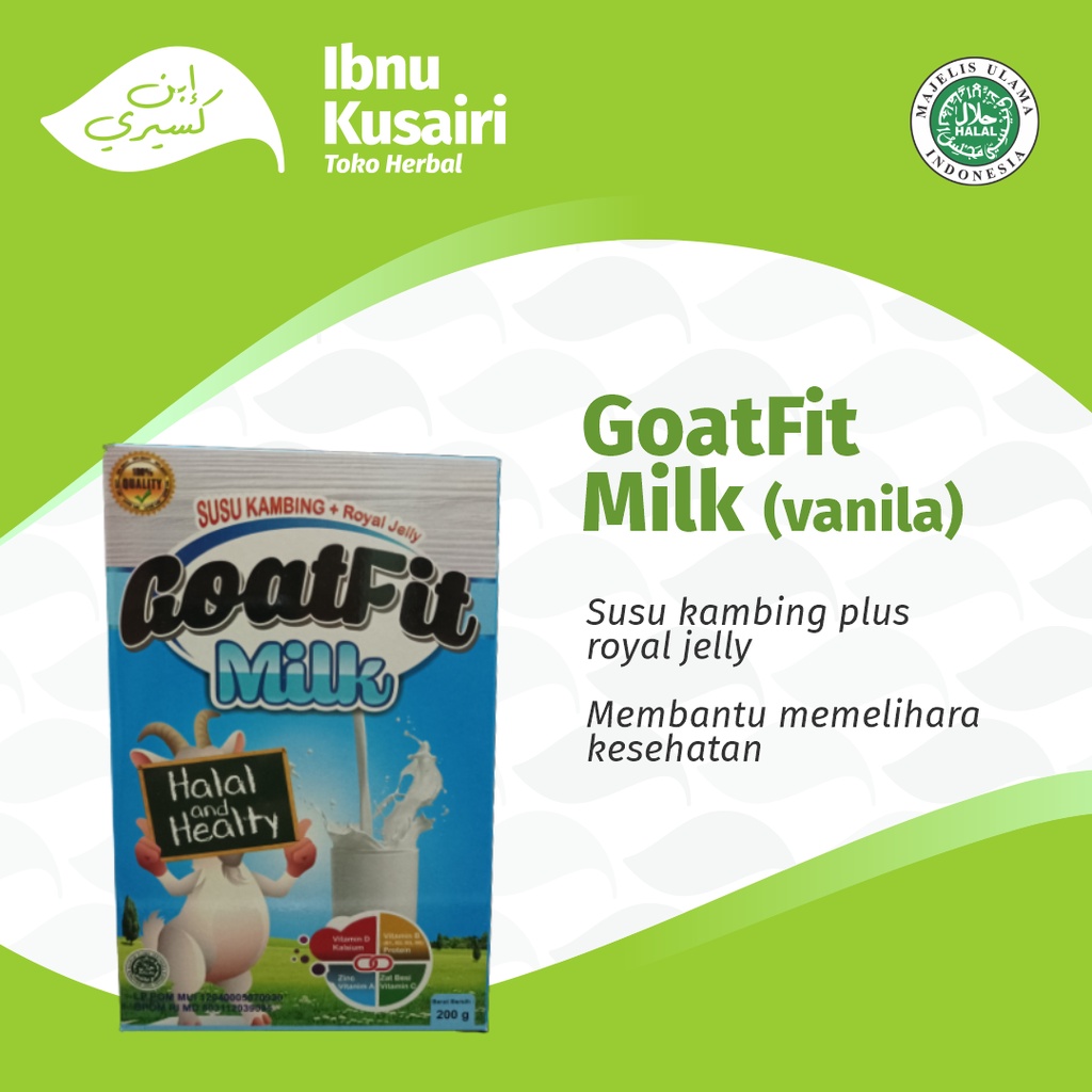 

Goatfit Susu Kambing Etawa Plus Royal Jelly Rasa Original
