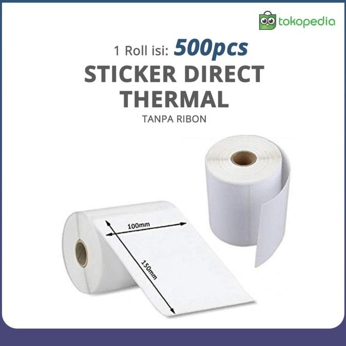 

SALE KERTAS LABEL PRINTER BARCODE 100 x 150 mm STIKER A6 THERMAL