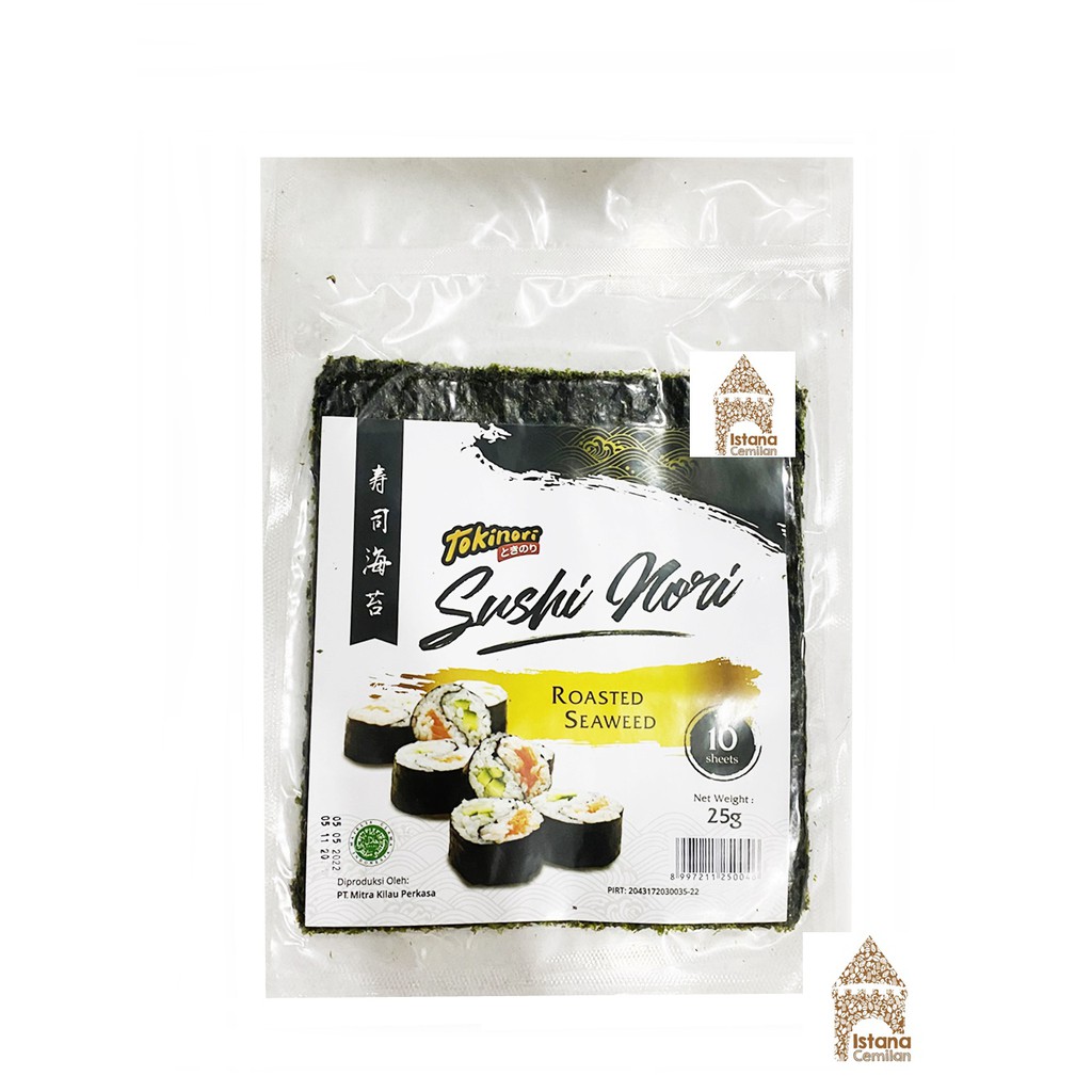 TOKINORI Sushi Nori Roasted Seaweed Rumput Laut (10 sheet)