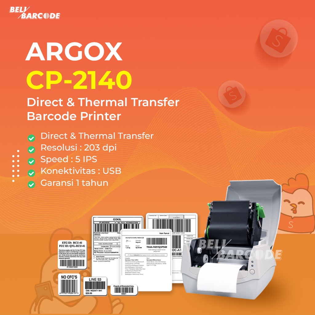 PRINTER LABEL ARGOX CP 2140 / CP2140 WHITE