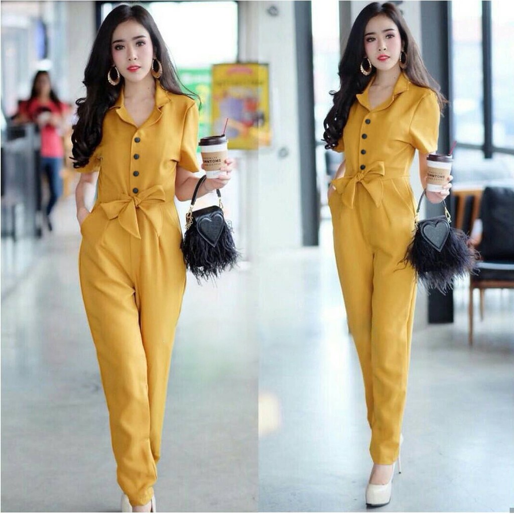 *[GLFK] Jumpsuit Wanita Terbaru / Js Buttonia / Pakaian Wanita Terbaru 2023 / Overall Jumpsuit Wanita Dewasa