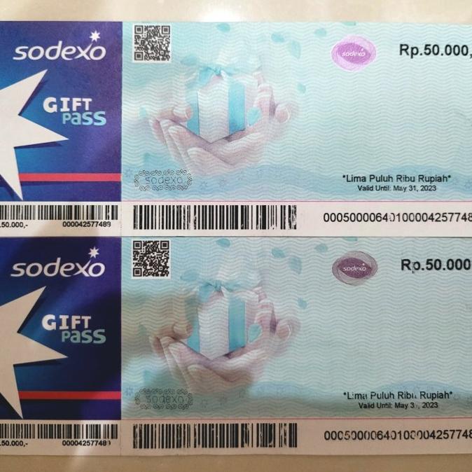 Voucher Sodexo nominal 50rb