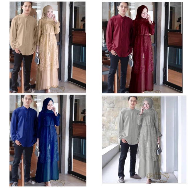 Abu Abu Baju Couple Kondangan Kekinian : Couple Sarimbit Batik Sarimbit Batik Couple Baju ...