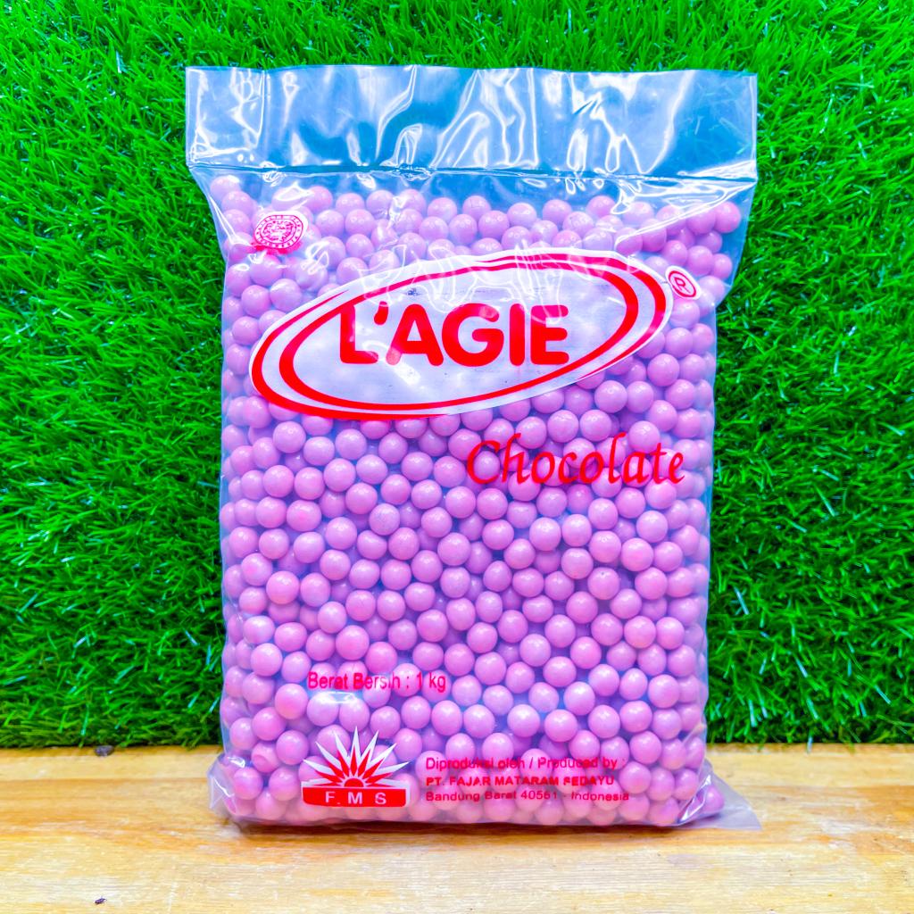 

Lagie Golden City Pink Mini Ball 1 Kg / Choco Ball Warna Pink / Halal