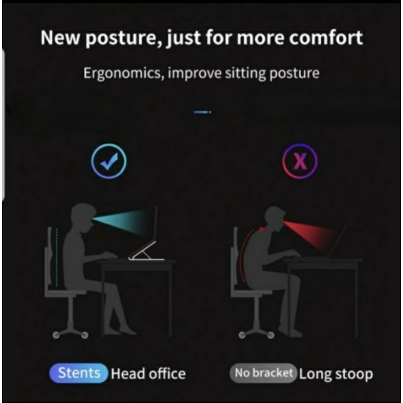 Holder Stand Laptop Mcbook,Notebook,Ipad,Mac Lipat