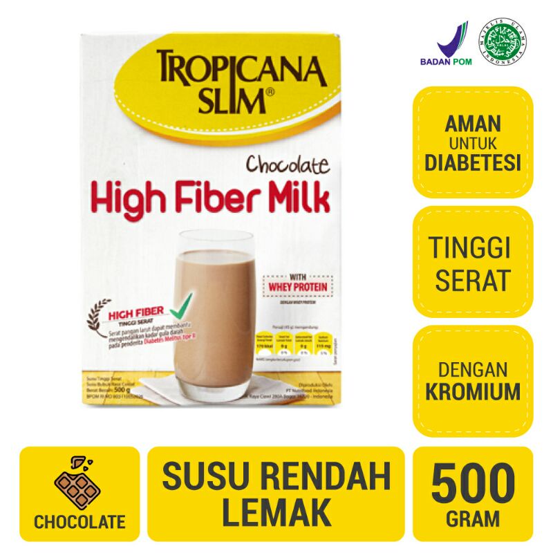 

Tropicana Slim High Fiber Milk Chocolate 500gr