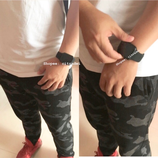 Jam tangan look / BLACK FULL-7