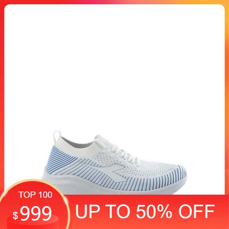 DIADORA ALBA White Lite Blue. Sepatu Wanita Original. DIAY20F0401W Berkualitas