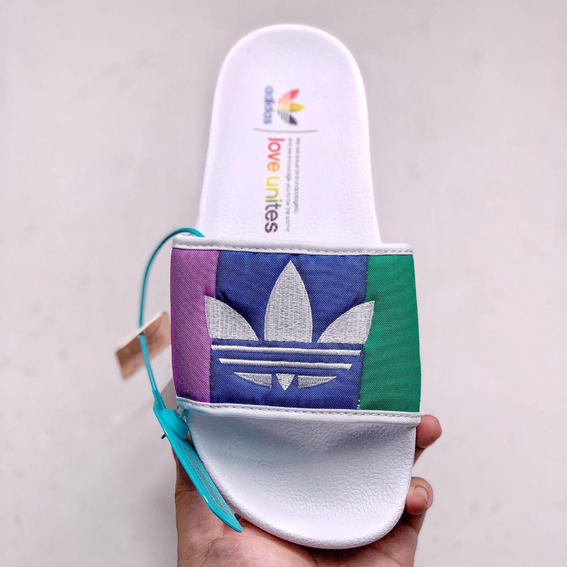 adidas pride flip flops