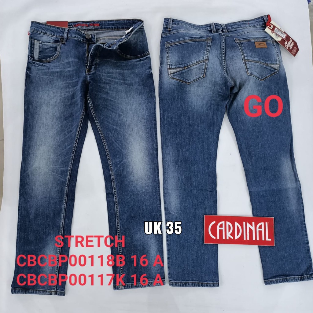 gof 35 CARDINAL CBCBP Celana Panjang Jeans Pria Pencil Stretch Slimfit Super Skinny Sobek Bermuda