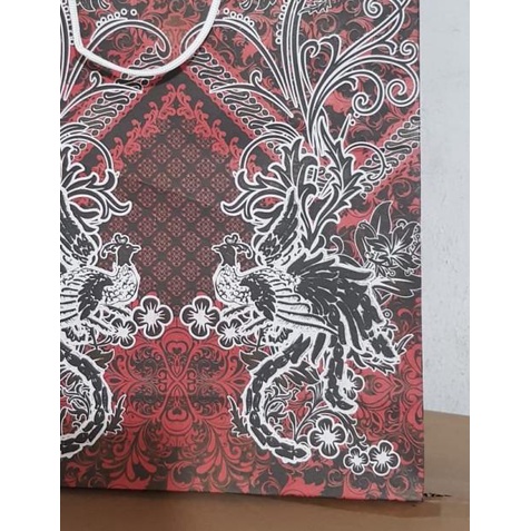 

❊ Paper Bag Tas Kertas Batik Shopping Bag Ukuran 24x32cm Isi 12 Pcs - M 24x32x9 ☃