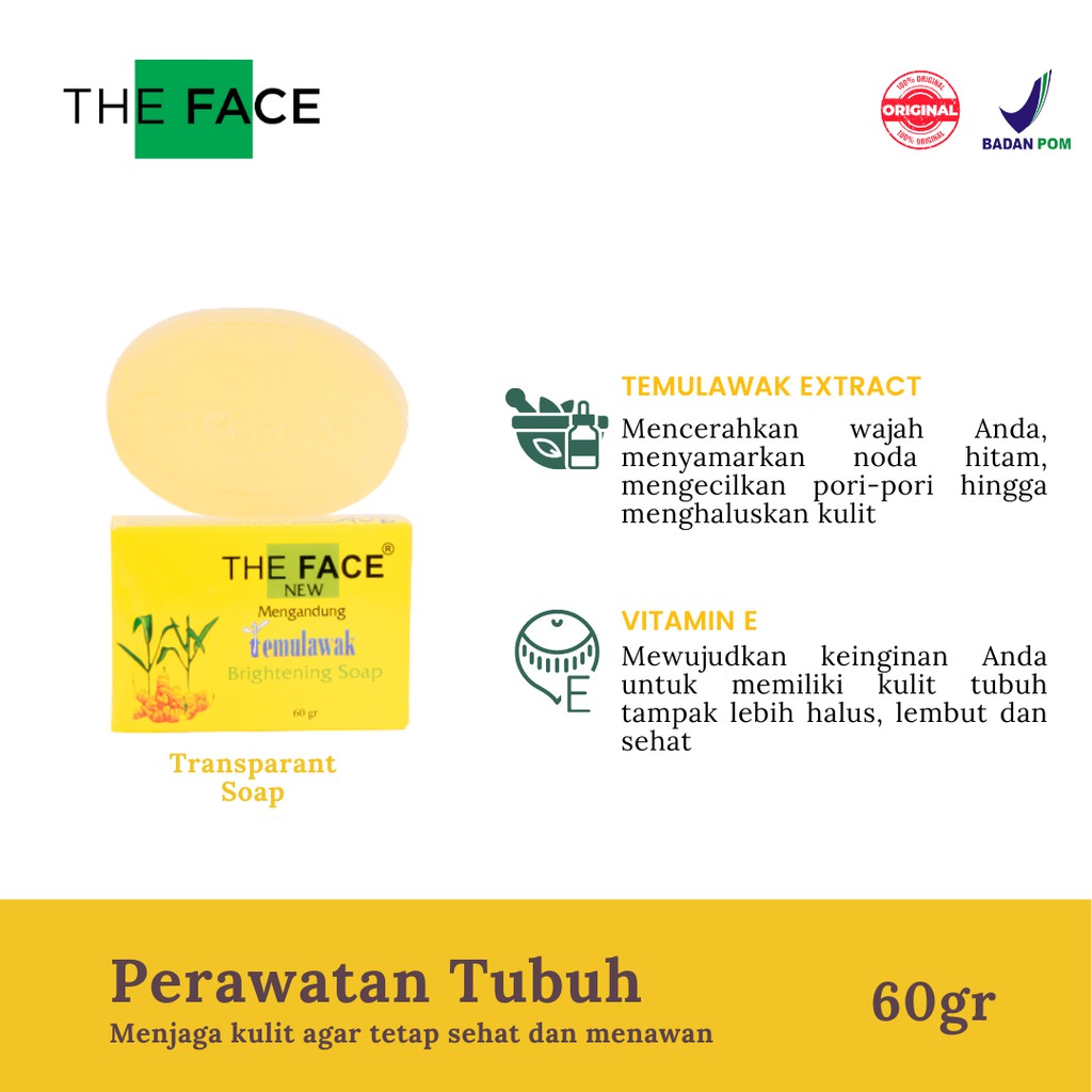 THE FACE Temulawak Brightening Soap 60gr