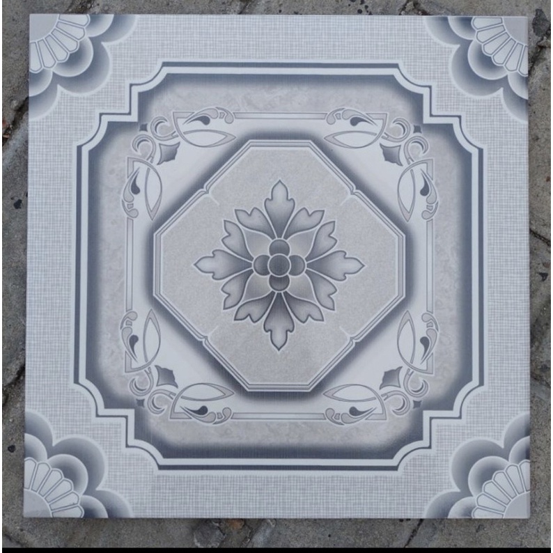 KERAMIK LANTAI CERAMICA TIMOR GREY 40X40 KW A