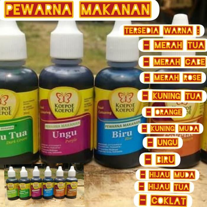 

Jual PEWARNA MAKANAN KOEPOE-KOEPOE 30 ML-BERBAGAI MACAM WARNA Diskon