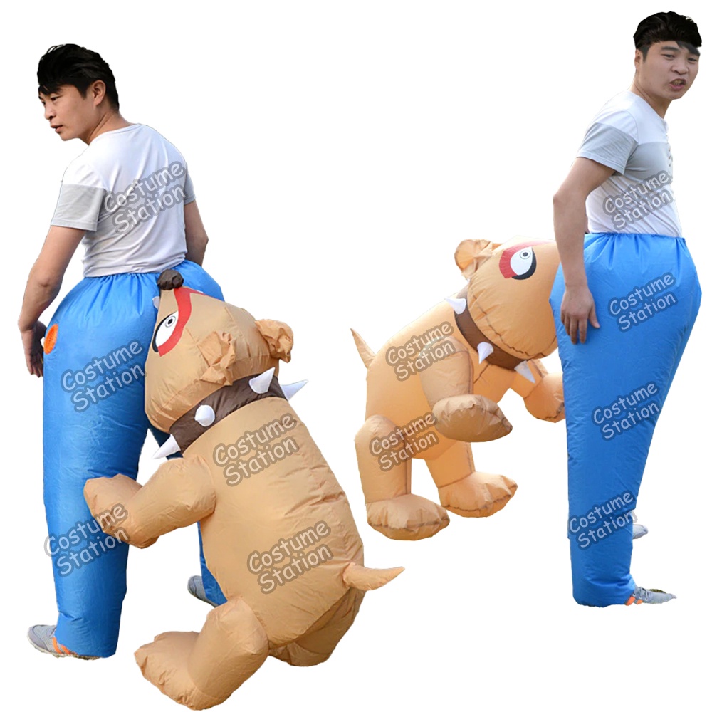 Kostum Dog Bite / Costume Digigit Anjing Hewan Animal Binatang Inflatable pompa angin dewasa