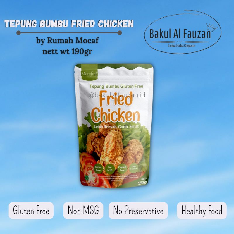

Tepung Bumbu Serbaguna 190gr | Tepung Bumbu Fried Chicken Gluten Free | mocafine