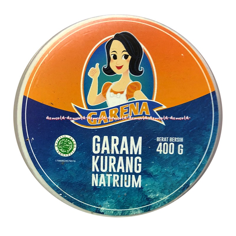 Garena Garam Kurang Natrium 400gr Garam Kesehatan Tensi Tekanan Darah Tinggi Healthy Salt Salty