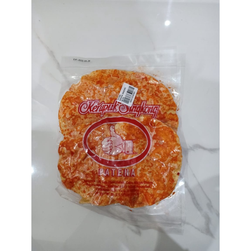

Paten Kerupuk Singkong Pedas/ Opak Pedas Meleleh