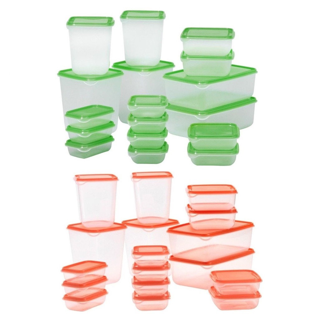 [821] IK€A Pruta 17 pcs Toples Kontainer Makanan BPA Free IKEA Food