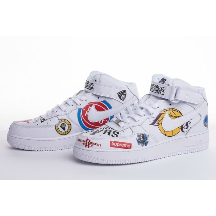 Nike Air Force 1 07 MID NBA x Supreme White PK Original Perfect Kicks