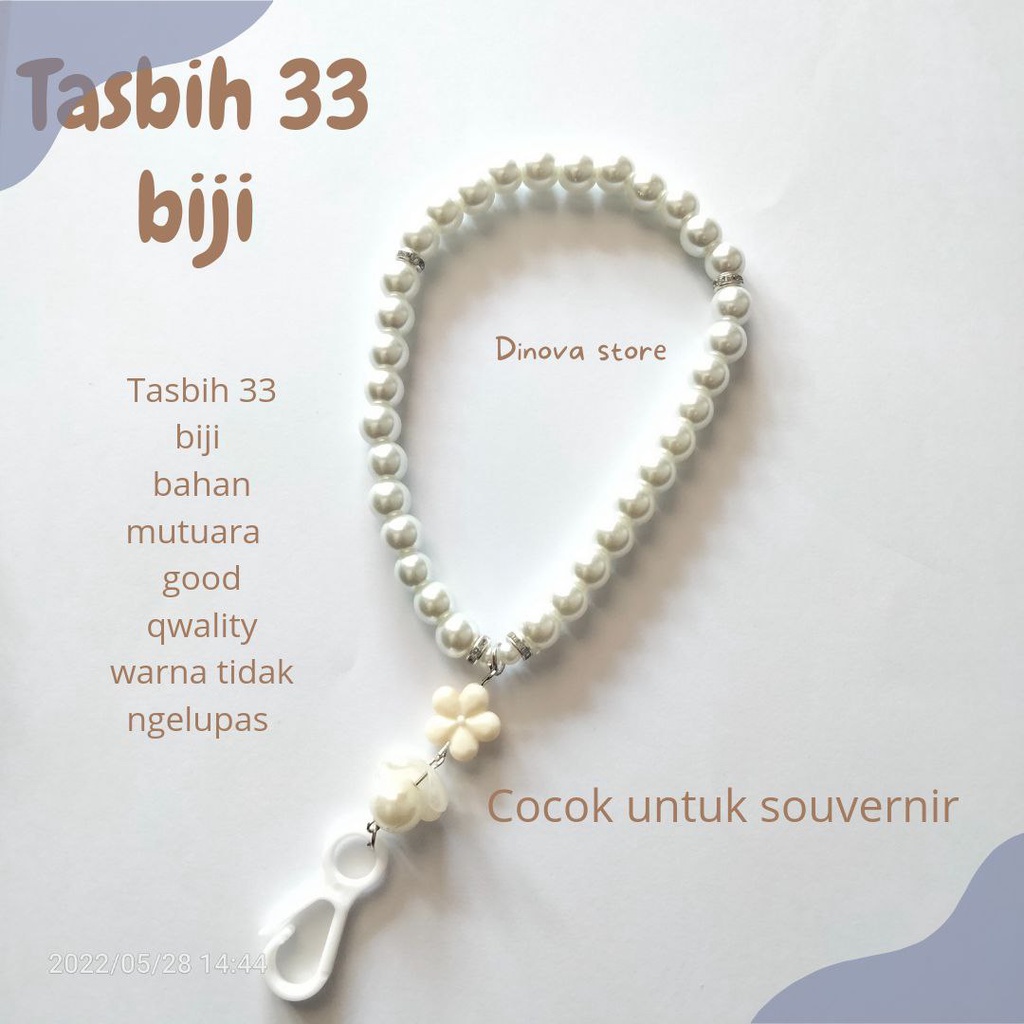 TASBIH 33 BIJI/tasbih 33 butir/tasbih mutiara/souvenir/souvenir umroh haji