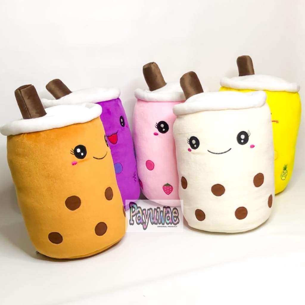 TERMURAH Bantal Boneka Boba Bubble Milk Tea size Besar Tinggi 45cm Produk Asli Harga Termurah Boneka