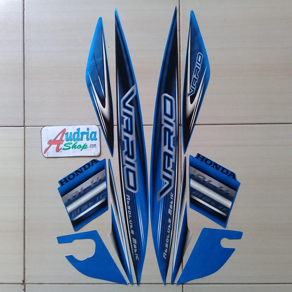 Sticker Striping Motor Honda Vario 110 Cw 2008 Biru