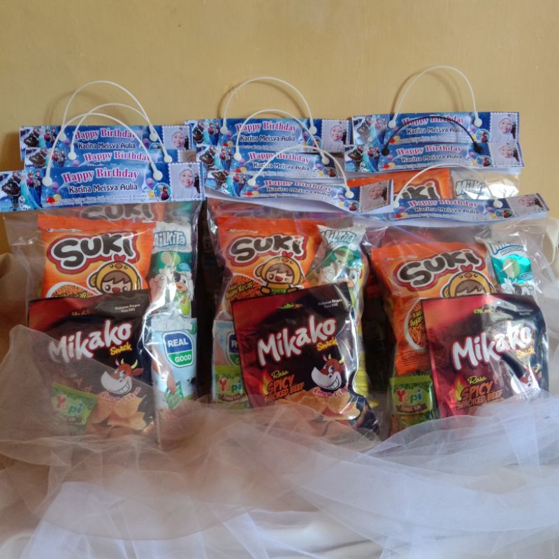 

Snack Ter-murah ll Snack ultah anak ll Bingkisan ulang tahun ll Hampers murah anak