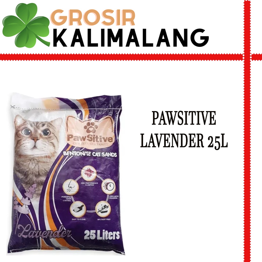 Pasir Kucing Pawsitive Lavender 20k (Grab/Gosend)