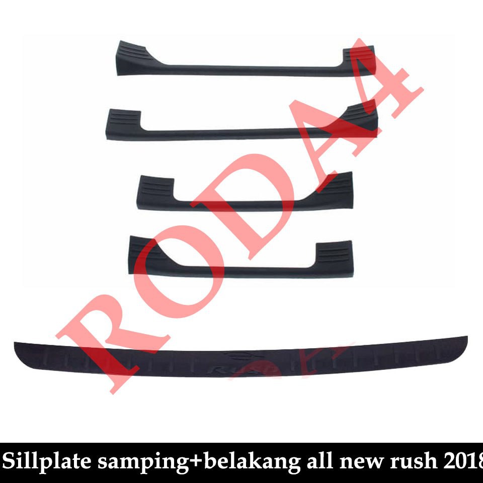 Paket Silplate Sill plate Samping dan Belakang All New Rush 2018