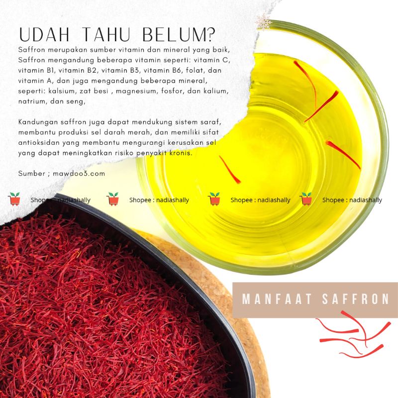 0.1 gram Saffron Premium Grade 1+ Annoor