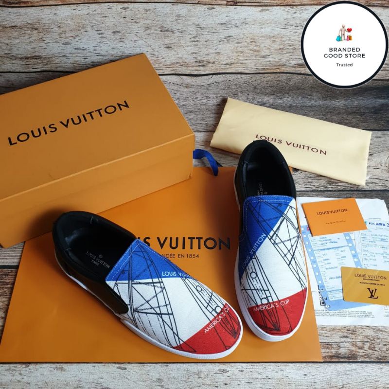 Jual SEPATU LOAFERS PRIA BRANDED LV MIRROR QUALITY