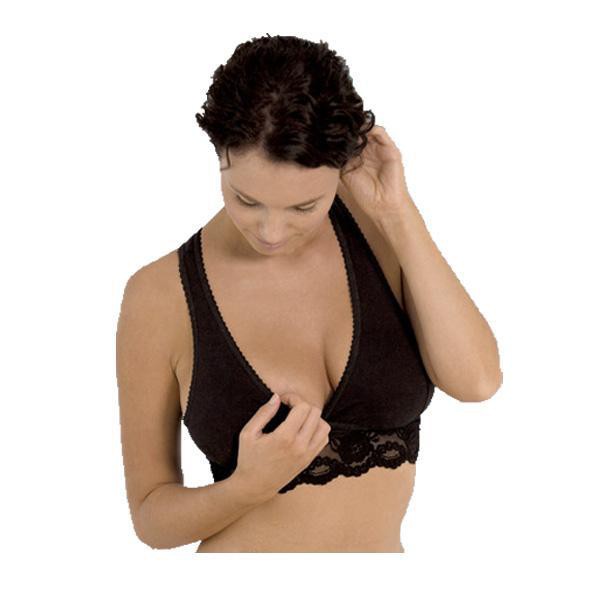 Carriwell Microfibre Lace Nursing Bra Black V VI VII