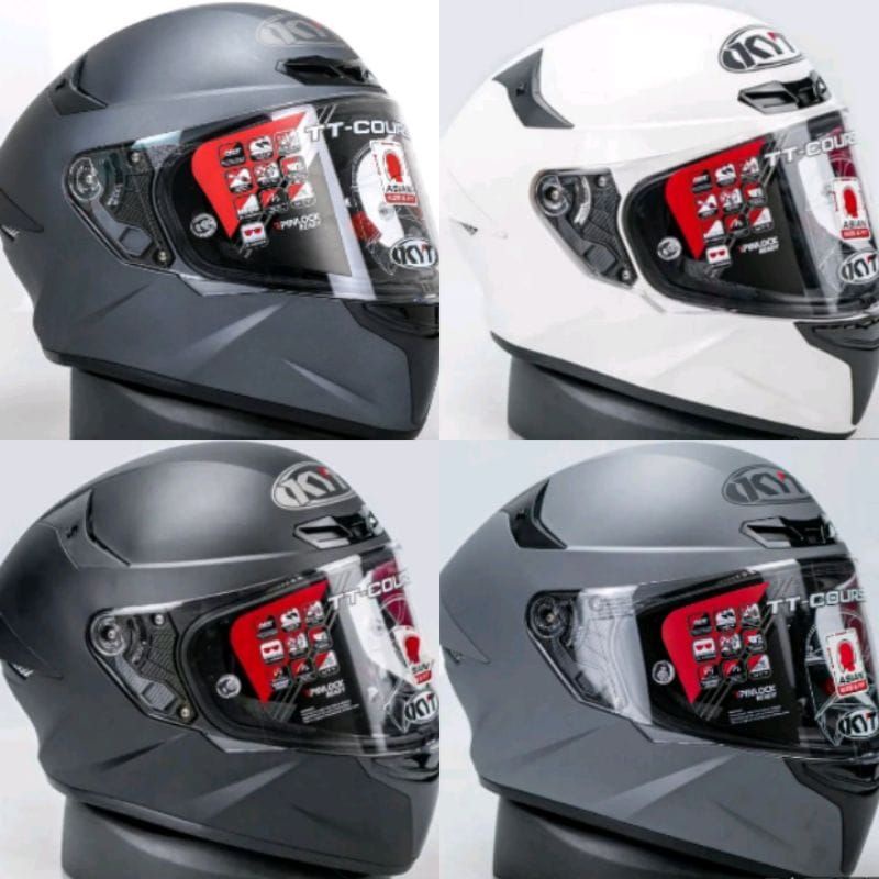 KYT TT COURSE SOLID BLACK MATT/KYT TT COURSE BLACK MAT SOLID