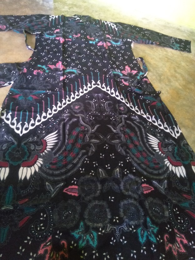 Batik Keluarga - Batik Couple Keluarga Muslim Sogan Family Ayah Ibu Anak Batik Set Family