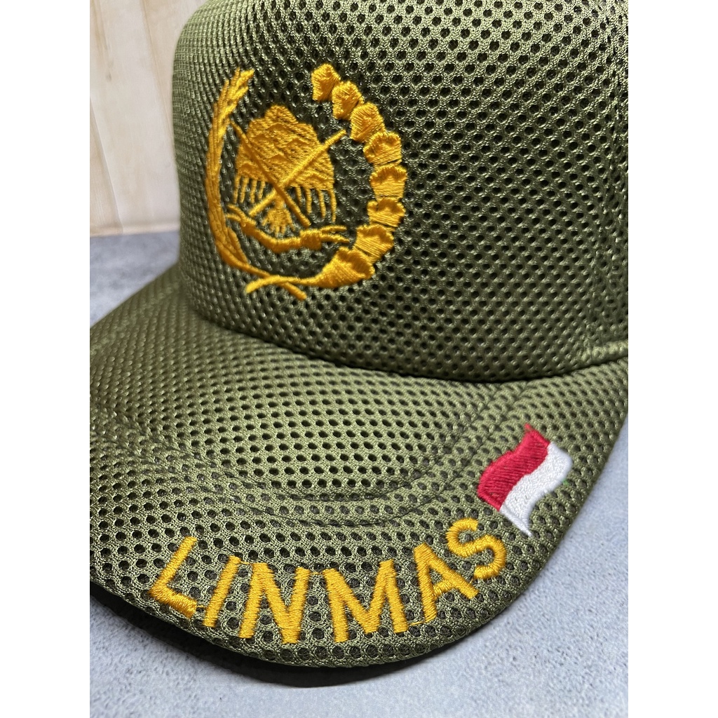 Topi Jaring Linmas - Topi Hansip - Topi Linmas - Topi