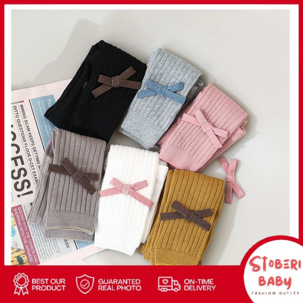 stoberi baby - LEGGING GABBIE Legging buka kaki bayi / anak import motif warna polos